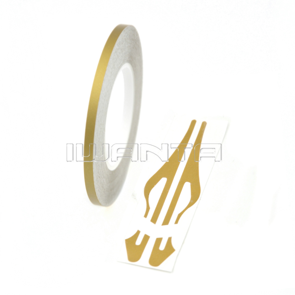 1/8" 3mm Matte Gold Pinstripe Pin Stripe DIY Line Vinyl Tape Decal