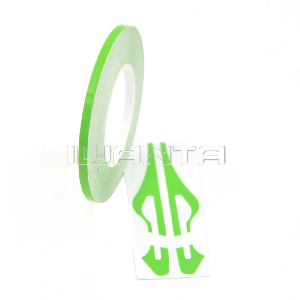 3/8 Roll Vinyl Pinstriping Pin Stripe Line Tape Decal Sticker 9mm LIME GREEN - Foto 8