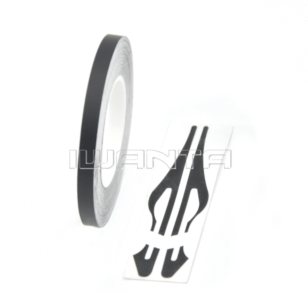 1/4" 6mm Matte Black Pinstripe Pin Stripe DIY Line Vinyl Tape Decal
